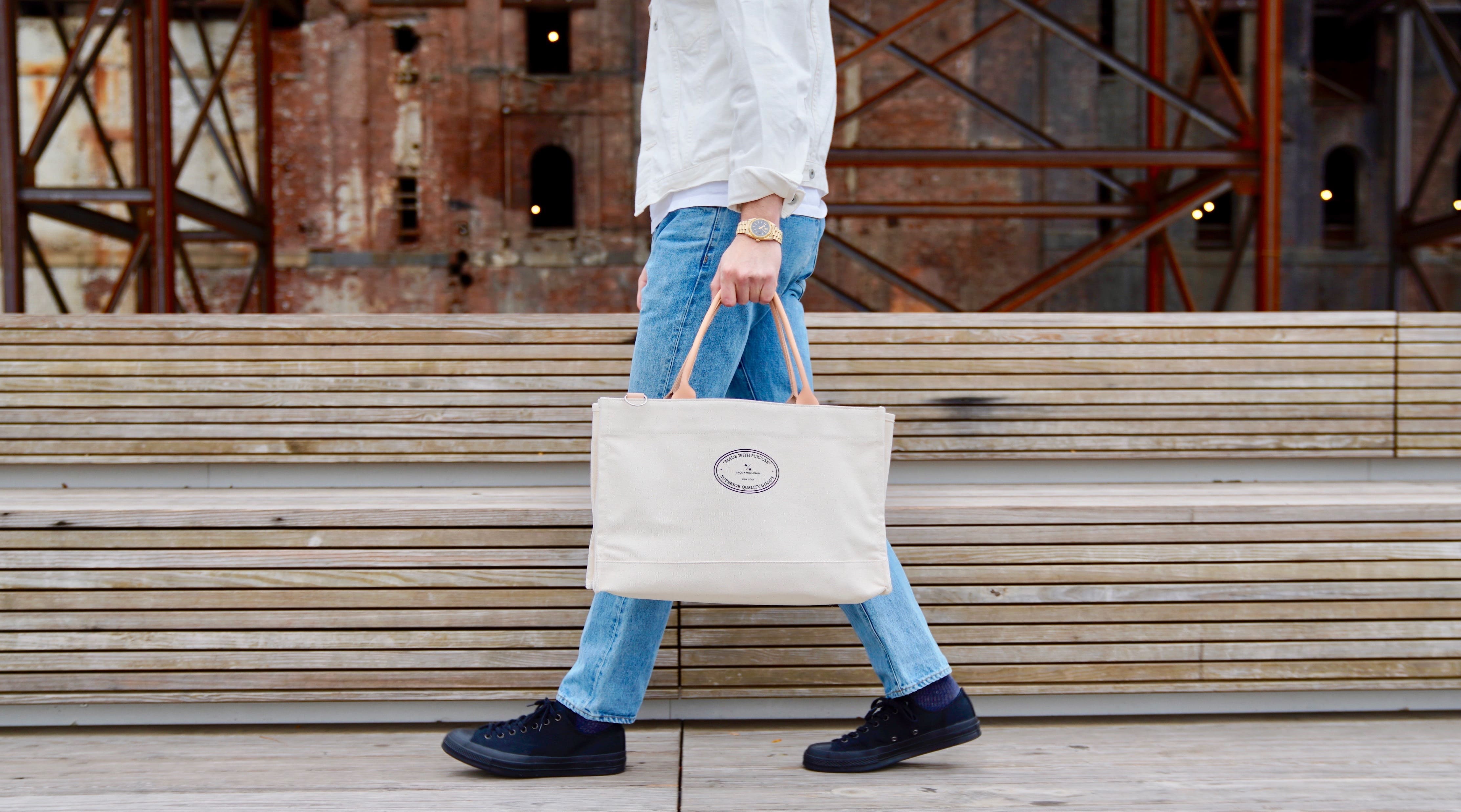 Cooper Canvas Tote - Ivory