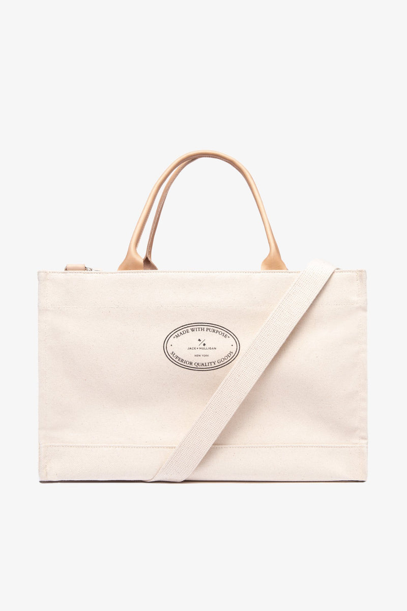 Cooper Canvas Tote - Ivory Jack + Mulligan 