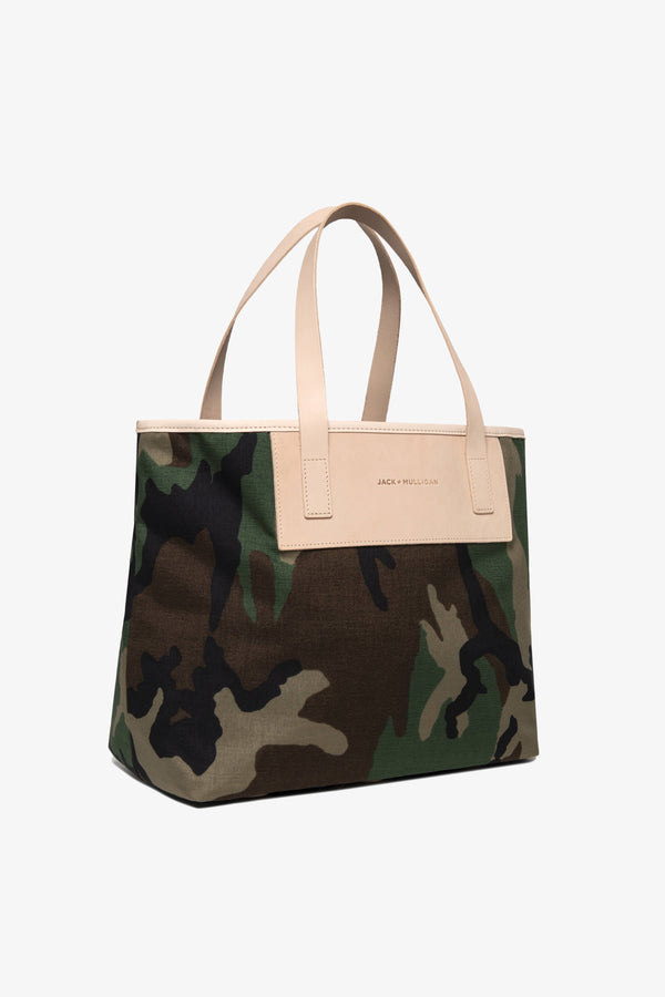 Pablo Tote - Woodland Camo Bags Jack + Mulligan Medium 
