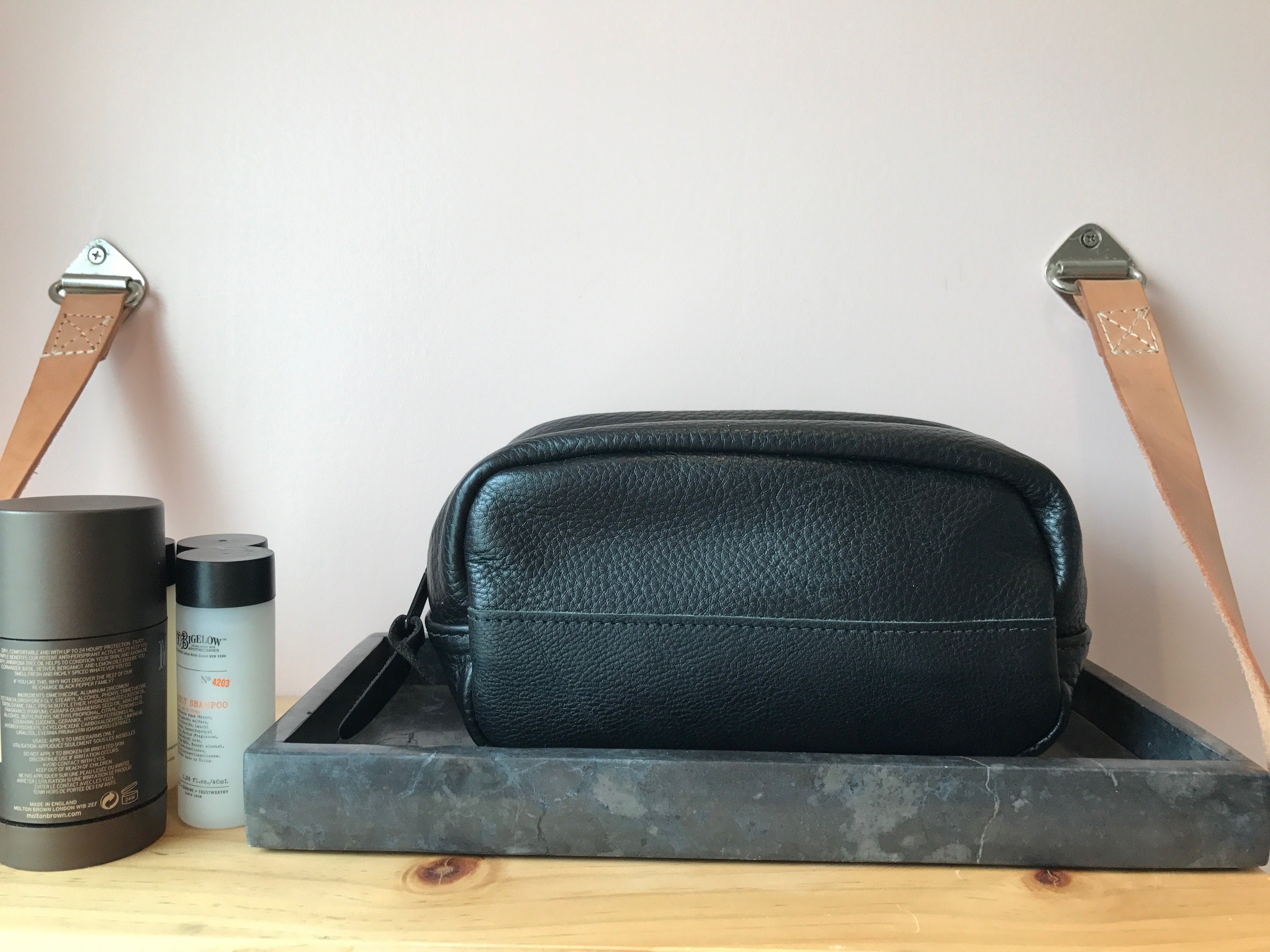 jack black men's travel bag Presley Leather Toiletry Bag